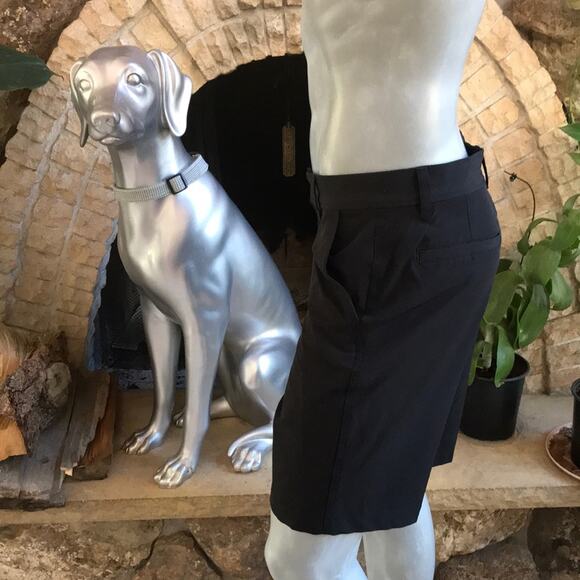 G.H. Bass & Co Black Polyester Shorts Men's Size 32 - Picture 3 of 7